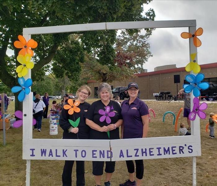 Alzheimer's walk photo in frame