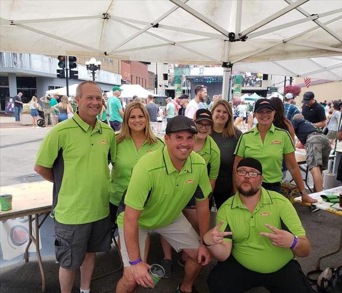 Our Staff posing for a photo at Irish Fest